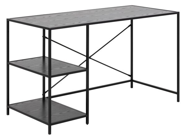 Seaford fekete íróasztal, 60 x 130 cm - Actona