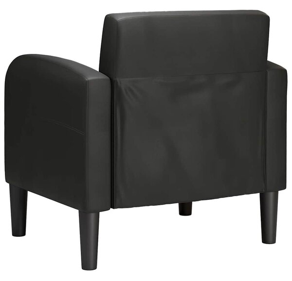 VidaXL fekete műbőr kanapé szék karfával 54 cm