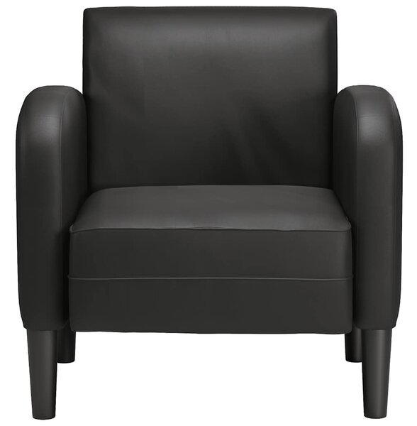 VidaXL fekete műbőr kanapé szék karfával 54 cm