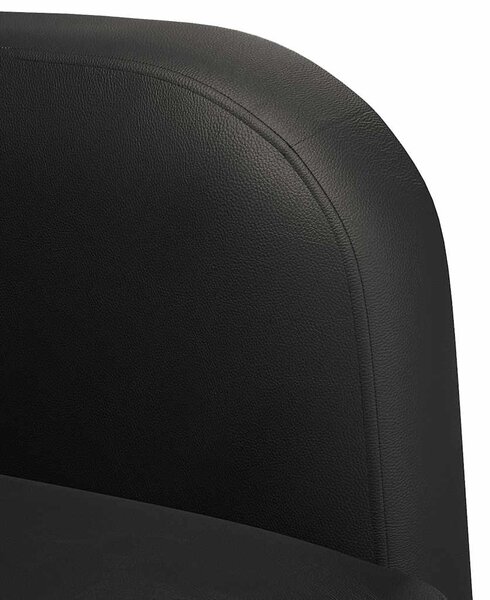 VidaXL fekete műbőr kanapé szék karfával 54 cm