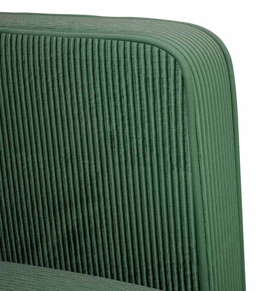 VidaXL sötét zöld kordbársony szövet loveseat kanapé 109 cm