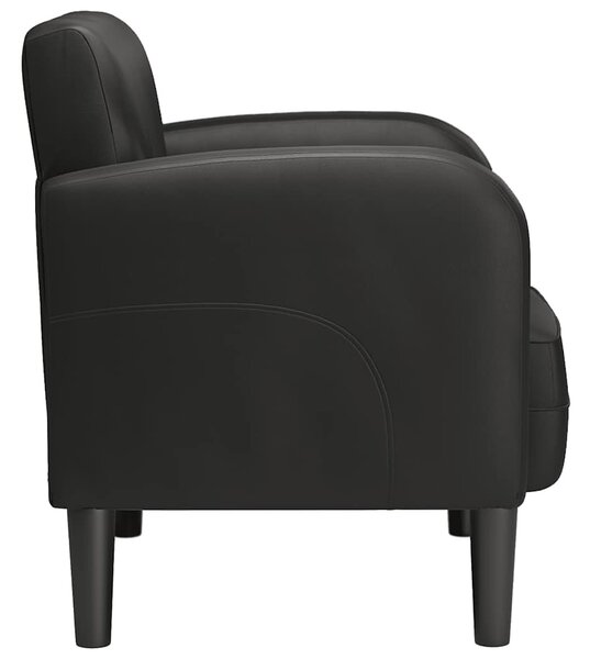 VidaXL fekete műbőr kanapé szék karfával 54 cm