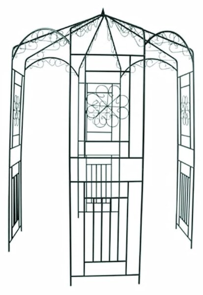 Sötétzöld kerti boltív 250 cm