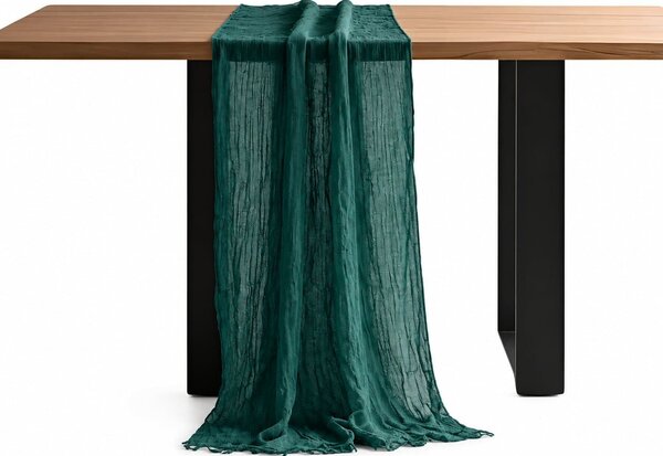Asztalterítő 90×340 cm – palackzöld