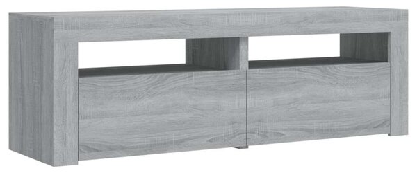 VidaXL LED TV Szekrény - Szürke Sonoma - 120x35x40 cm