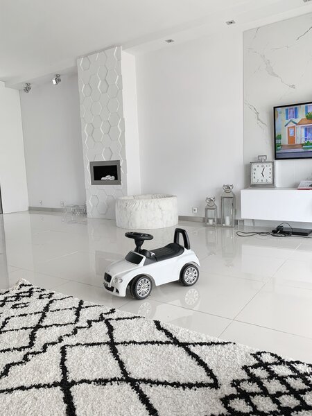 Szőnyeg BERBER SAFI N9040 fehér / fekete Rojt shaggy bozontos
