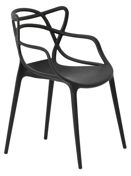 Modern Split szék - fekete szett x4