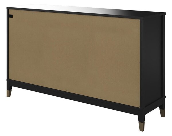 Westerleigh fekete komód, 144 x 85 cm - CosmoLiving by Cosmopolitan