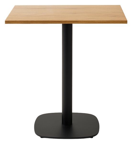 Kávézóasztal 68x68x1.8, lancelot tölgyfa lábazat 0966-ARP
