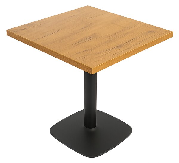Kávézóasztal 68x68x3,6, lancelot tölgyfa lábazat 0966-ARP