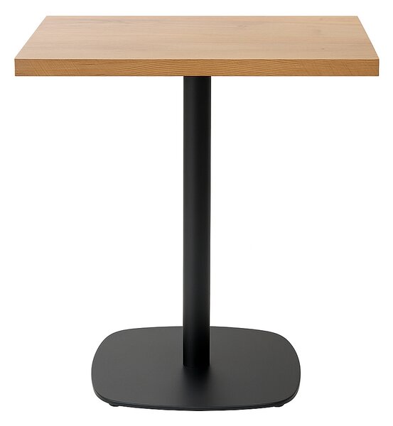 Kávézóasztal 68x68x3,6, lancelot tölgyfa lábazat 0966-ARP