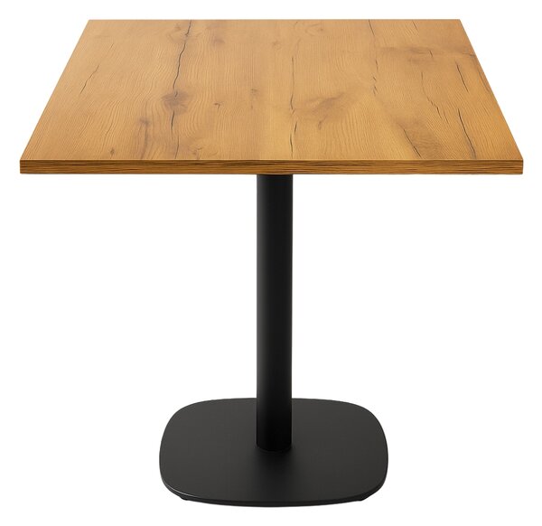 Kávézóasztal 68x68x1.8, lancelot tölgyfa lábazat 0966-ARP