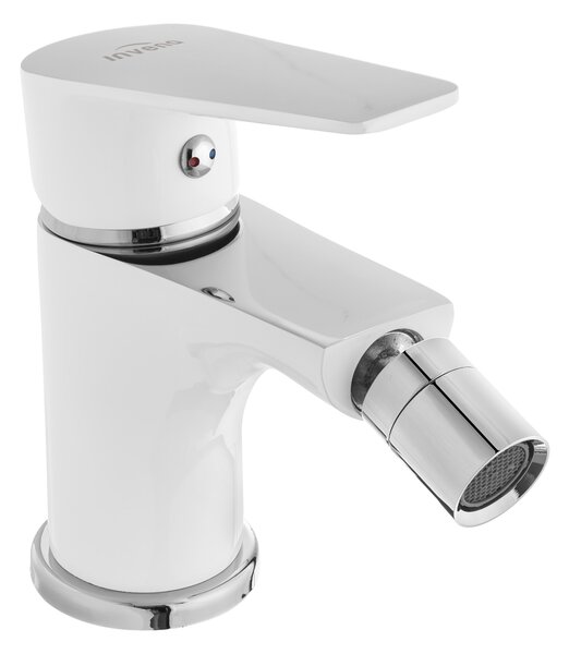Invena Dokos, bidé csaptelep, fehér fényes-króm, BB-19-002-V