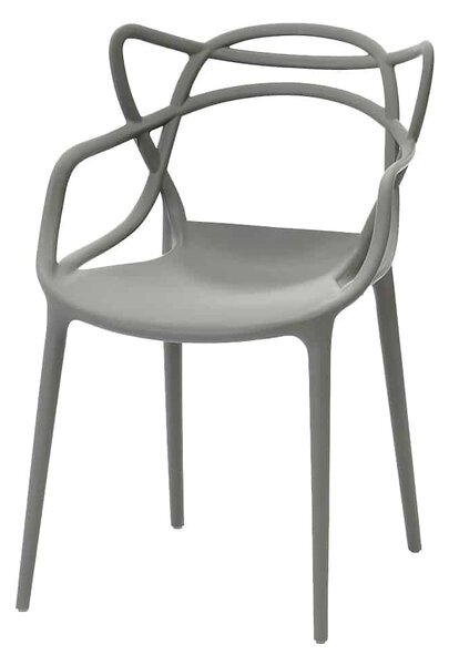 Osztott modern szék - szürke