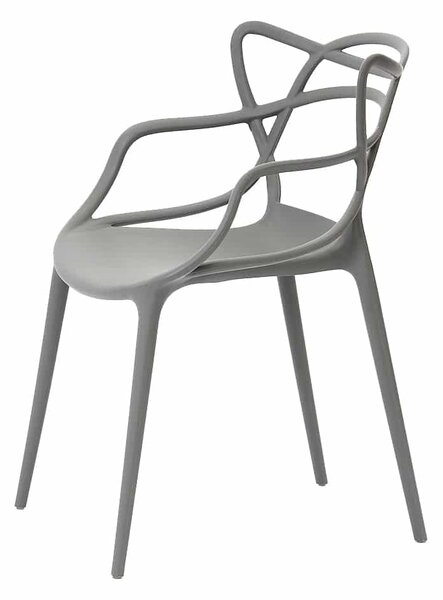 Osztott modern szék - szürke