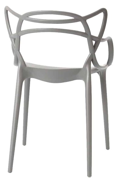 Osztott modern szék - szürke