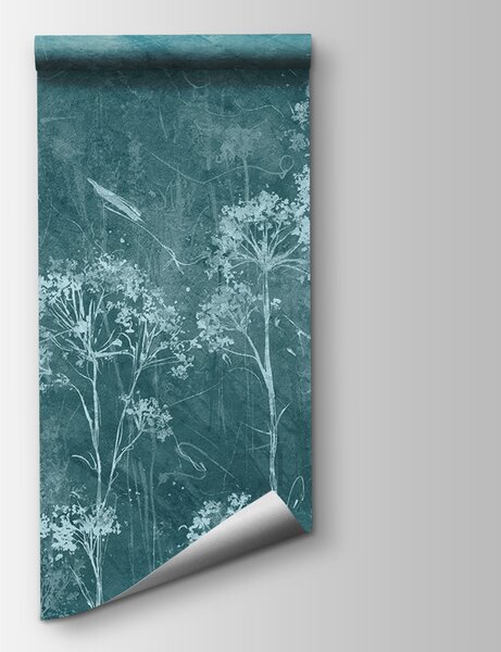 Fotótapéta Művészi virágmintás design texturált háttéren, Virágos fotótapéta, Népszerű fotótapéta, u96551 - Tapeko.hu