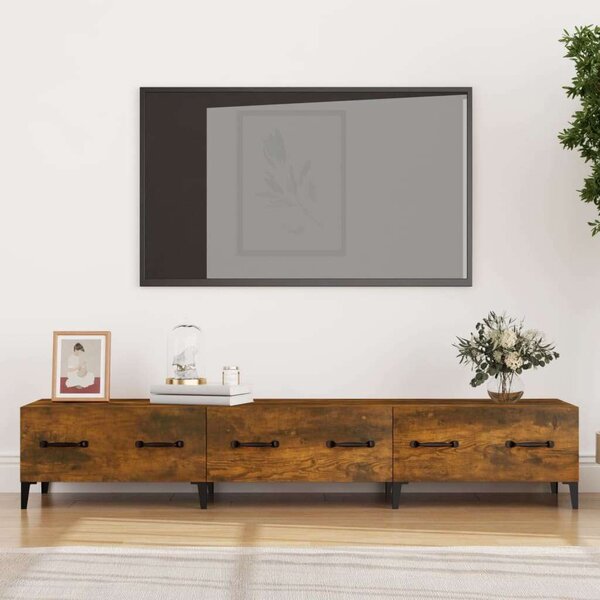 VidaXL füstös tölgyszínű szerelt fa TV-szekrény 150 x 34,5 x 30 cm