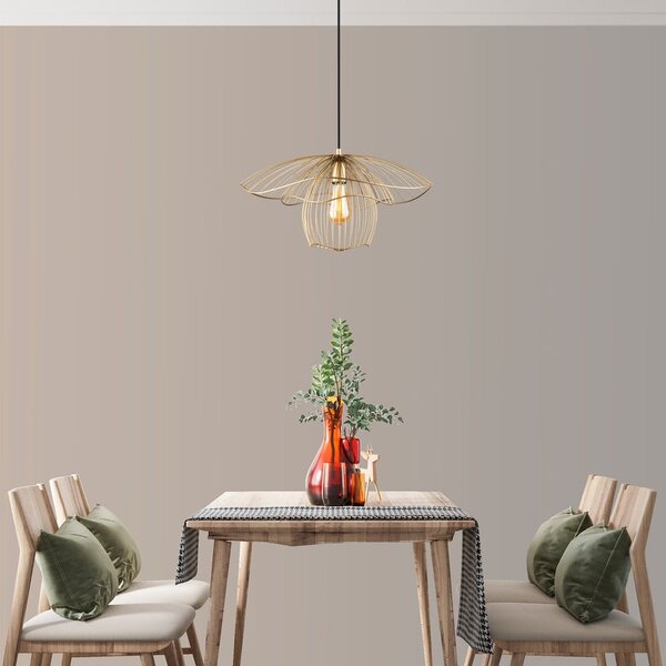 Root aranyszínű függőlámpa, magasság 123 cm - Squid Lighting