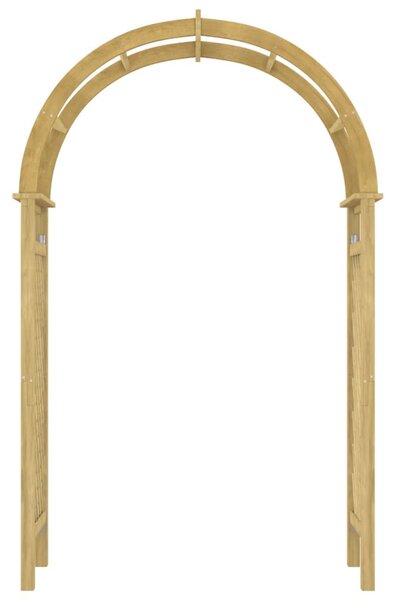 Impregnált tömör fenyőfa rácsos boltív 141 x 97 x 243 cm