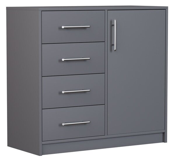 Komód Cavmero 108, Laminált forgácslap, 84x90x40cm, Antracit