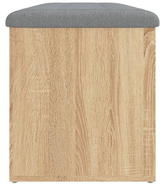 Sonoma tölgyfa tárolópad 102 x 42 x 45 cm rétegelt fa