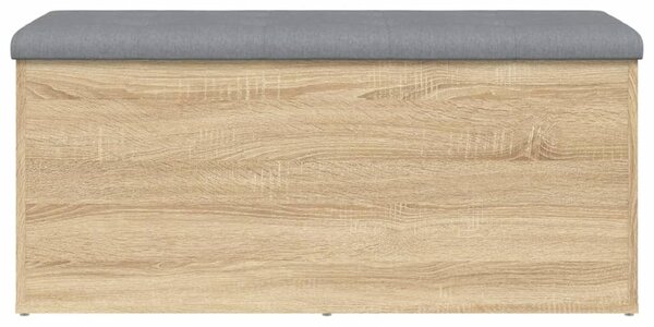 Sonoma tölgyfa tárolópad 102 x 42 x 45 cm rétegelt fa