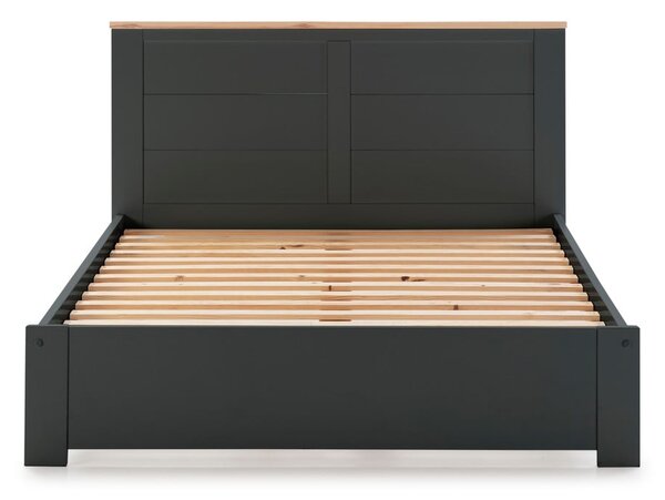 Akira antracitszürke kétszemélyes ágy, 160 x 200 cm - Marckeric
