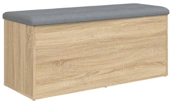 Sonoma tölgyfa tárolópad 102 x 42 x 45 cm rétegelt fa