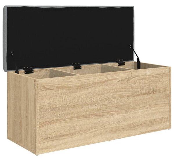 Sonoma tölgyfa tárolópad 102 x 42 x 45 cm rétegelt fa