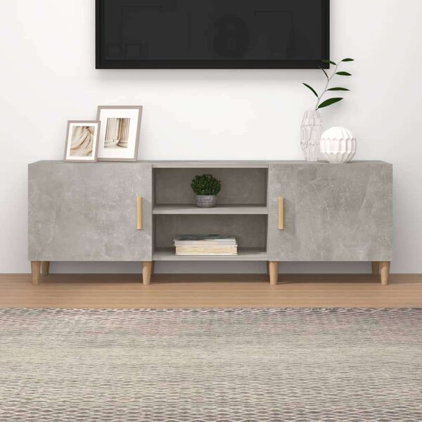 Modern TV-szekrény - Betonszürke - 150cm