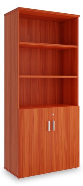 SimpleOffice magas szekrény 80 x 40 x 180 cm, cseresznye