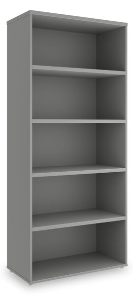 SimpleOffice magas szekrény 80 x 40 x 180 cm, szürke