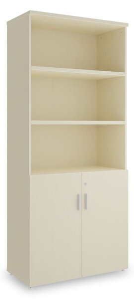 SimpleOffice magas szekrény 80 x 40 x 180 cm, nyír