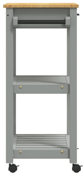 MONZA tömör fenyőfa konyhai kocsi 60 x 40 x 88,5 cm