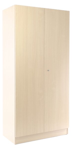 Visio fa szekrény, 90 x 45 x 185 cm, hengerzár, juhar