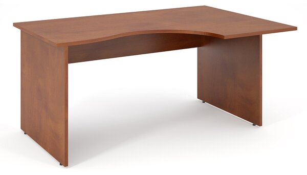 Impress ergonomikus asztal 160 x 90 cm, jobb, sötét dió