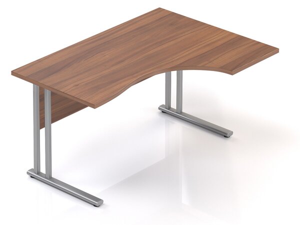 Visio ergonomikus asztal 140 x 100 cm, jobb, dió