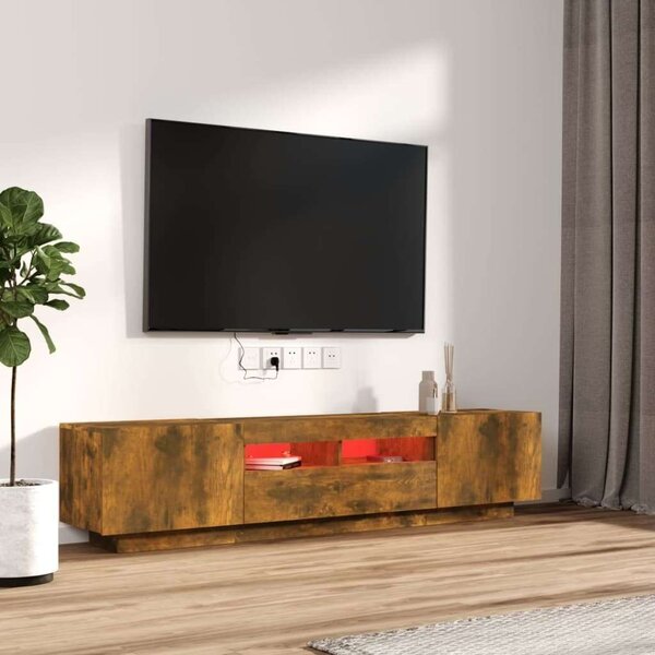 VidaXL TV-szekrény szett - Füstös Tölgy - 100/80cm