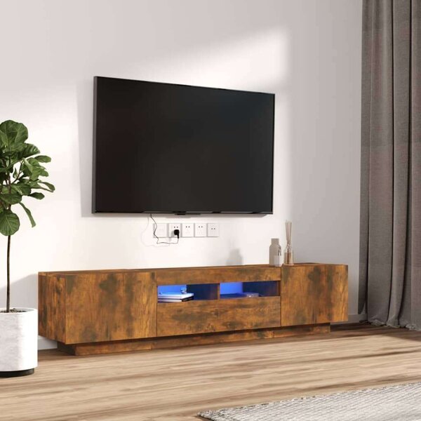 VidaXL TV-szekrény szett - Füstös Tölgy - 100/80cm