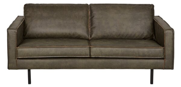 Rodeo barna kanapé, újrahasznosított bőrhuzattal, 190 cm - BepureHome