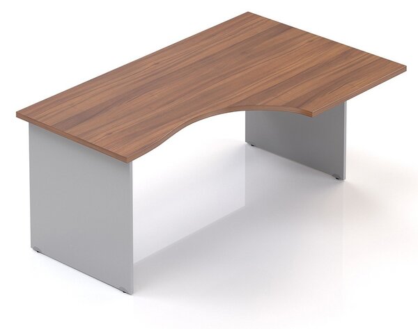 Visio LUX ergonomikus asztal 160 x 100 cm, jobb, dió
