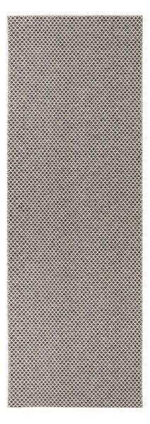Diby krémszínű-fekete kültéri futószőnyeg, 70 x 200 cm - Narma
