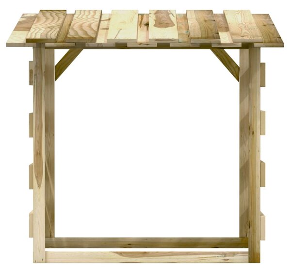 3 db impregnált fenyőfa pergola tetővel 100 x 90 x 100 cm