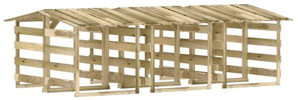 6 db impregnált fenyőfa pergola tetővel 100 x 90 x 100 cm