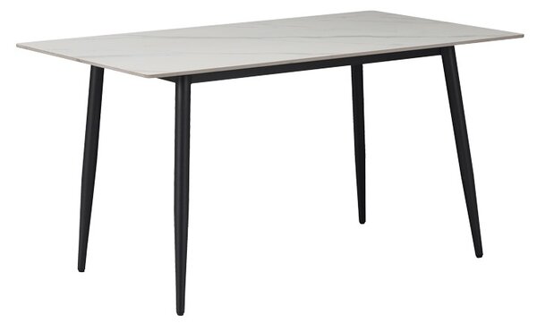 Asztal és székek szett, Gustas-Giselle, szürke, 5 részes, 120x60x75 cm