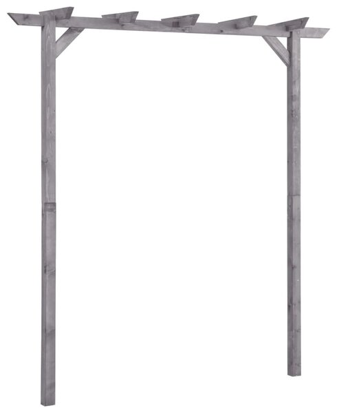 Szürke impregnált fenyőfa kerti pergola 200 x 40 x 205 cm