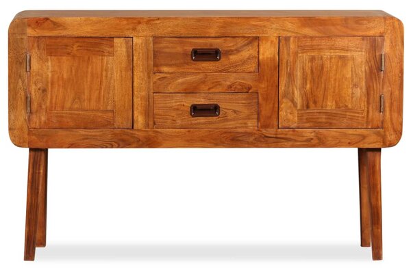 Tömör fa tálalószekrény mézszínű bevonattal 120 x 30 x 75 cm