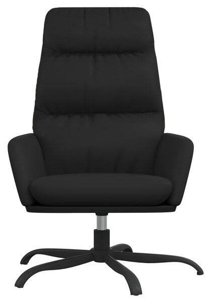 Fekete műbőr pihenőfotel