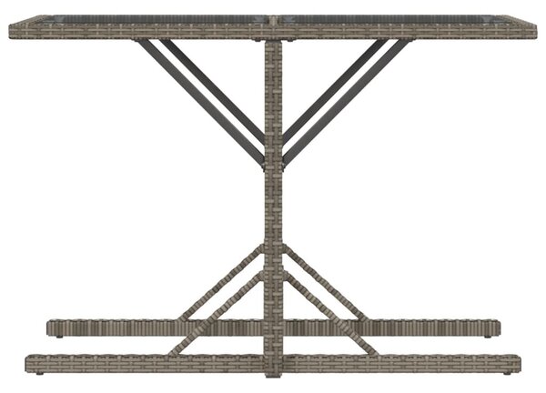 3 részes szürke polyrattan bisztrógarnitúra párnákkal